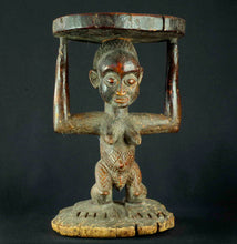 MC1860 Tabouret à caryatide Luba Kanyok Congo Rdc caryatid stool