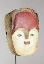 MC2247 Gabon Rare masque d’initiation Vuvi bicolore Tsogho mask