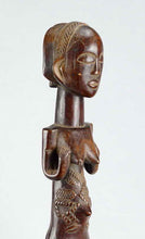 VENDU : SOLD ! MC1703 Belle Statue africaine 35cm LUBA Female Figure Congo DRC African Tribal Art
