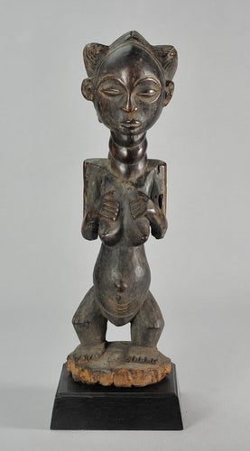 VENDU / SOLD !  MC1035 Belle statue de culte féminine LUBA Figure Congo Rdc