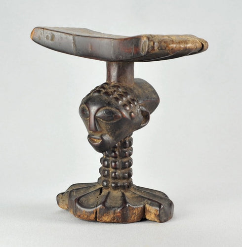 Exceptionnel Appui-Nuque SONGYE Congo Neckrest African Tribal Art Africain