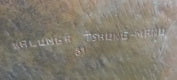 SOLD / SOLD! MC0524 Gabriel KALUMBA - Monumental brassware copper plaques