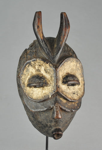 SOLD / SOLD! MC1212 BEMBE Superb zoomorphic owl mask - Owl initiation Mask - Congo DRC