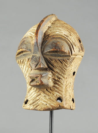 SOLD - SOLD! Male miniature mask mask SONGYE Kifwebe Mask Congo DRC MC0994