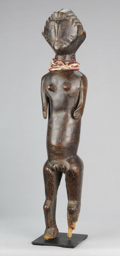 SOLD / SOLD! MC0944 Large female statue ZANDE AZANDE female Figure Ubangi Congo