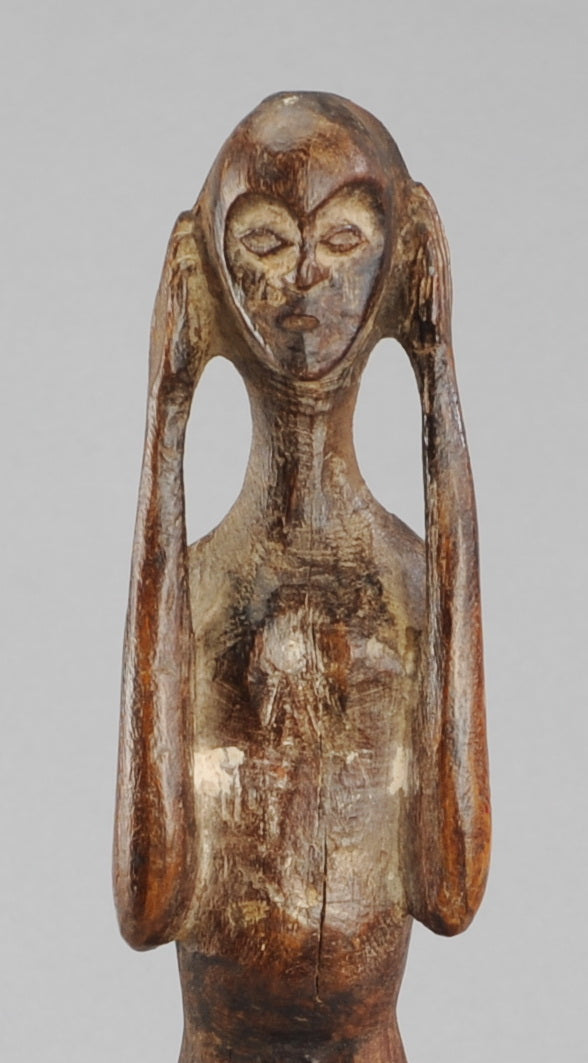 Edvard Munch Jolie statuette expressionniste Tshokwe Angola Chokwe Figure African Tribal art