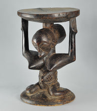 SOLD / SOLD! MC1331 Superb caryatid stool LUBA stool Congo DRC